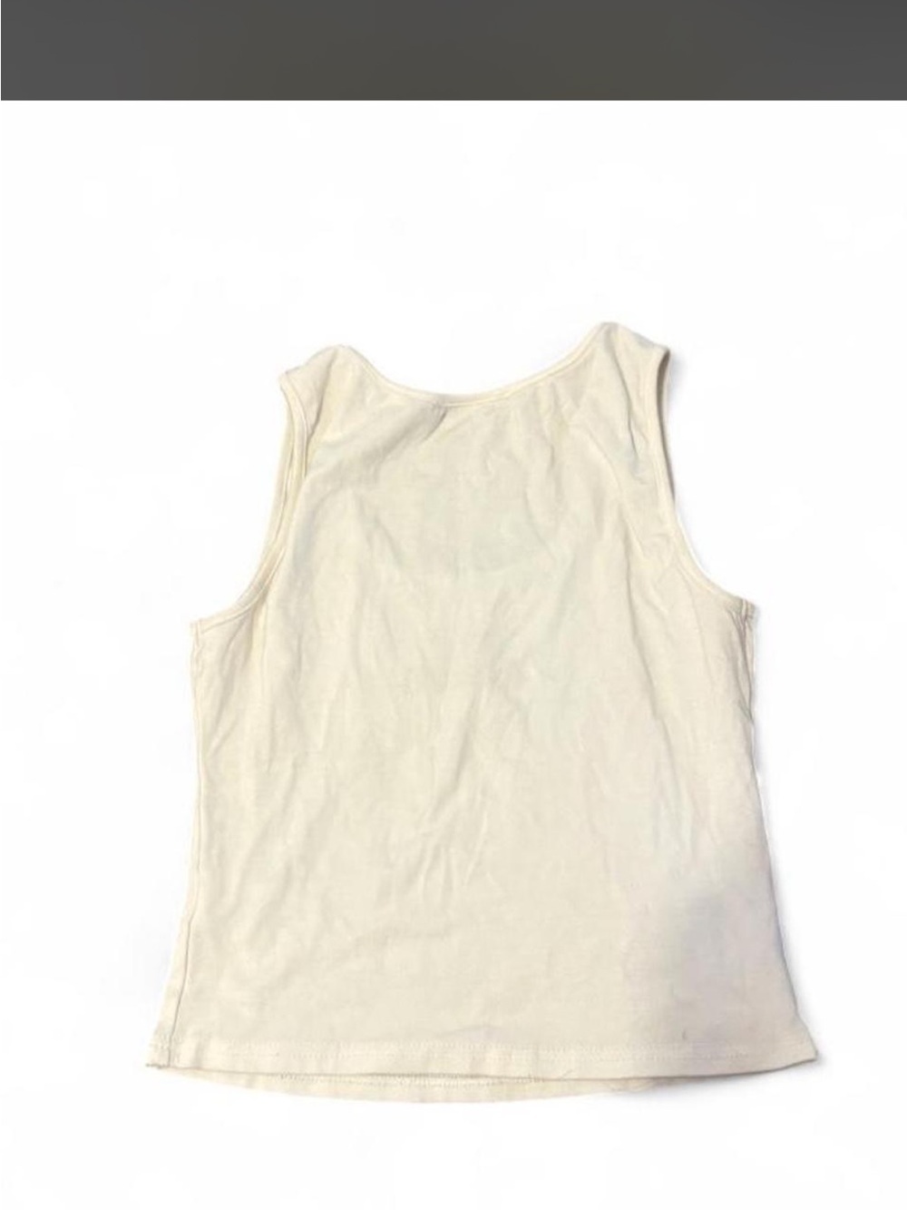 Cider Cream Tank Top with Red "HOT PERSON" Embroidery - Picture 3 of 3